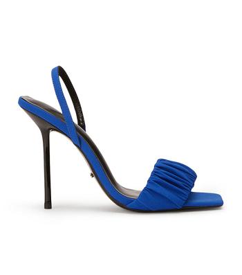 Tony Bianco Nixon Azure Crepe 10.5cm Bling Heels Azurblau | CHQAV85171