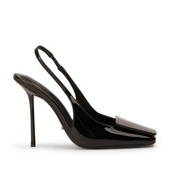 Tony Bianco Rue Black Lack 10.5cm Event-Heels Schwarz | YCHGT49329