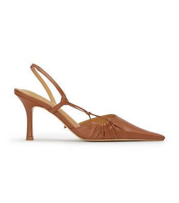 Tony Bianco Sakai Tan Capretto 8cm Flache Schuhe Braun | YCHGT34792