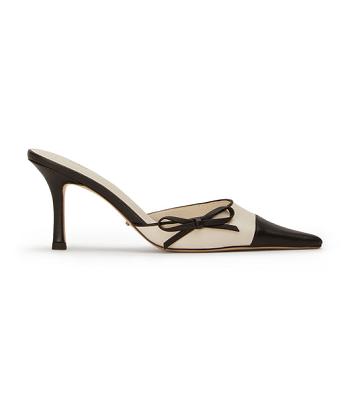 Tony Bianco Shirley Bone/Black 8cm Event-Heels Beige Schwarz | CHJVR18699