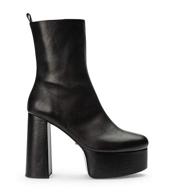 Tony Bianco Tyra Black Como 12cm Stiefel mit Absatz Schwarz | DCHVO87590