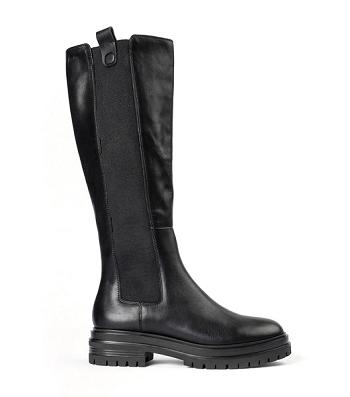 Tony Bianco Winx Black Venice 4.5cm Stiefel mit Absatz Schwarz | QCHUV30557