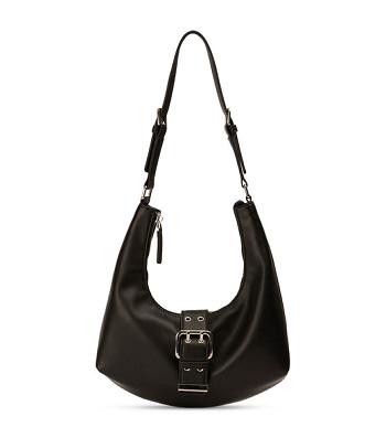 Tony Bianco Zali Black Leder Shoulder Bag Accessoires Schwarz | CHZDE55738